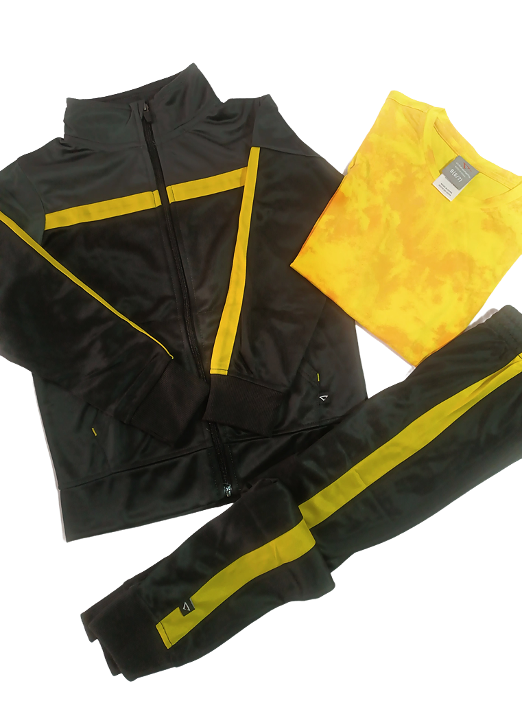 Conjunto Deportivo Negro Y Amarilo