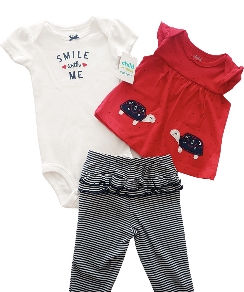 Conjunto Carters Niña Rojo