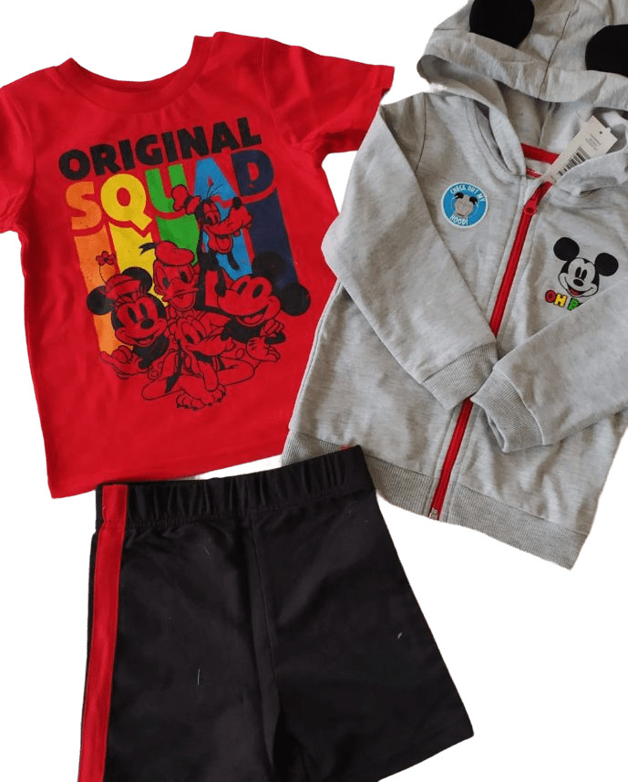 Conjunto  Niño Mickey Rojo Short