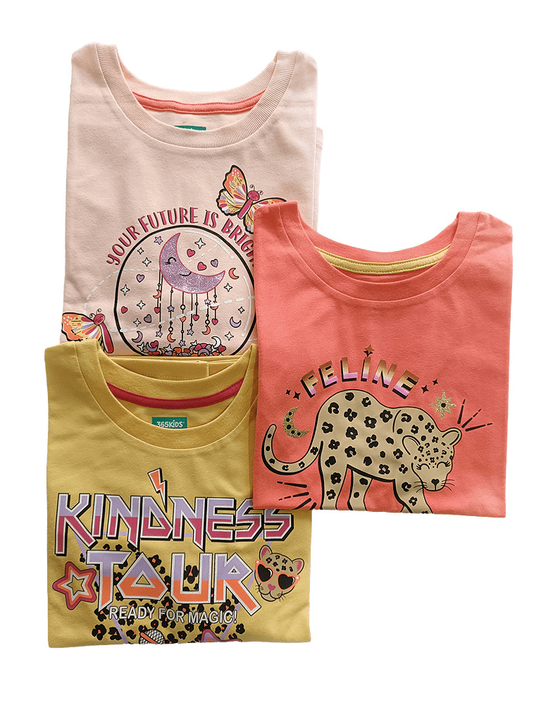  3 Pack Camisetas Niña 