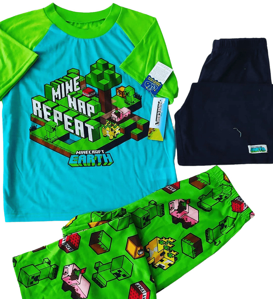 Pijama  Minecraf Verde