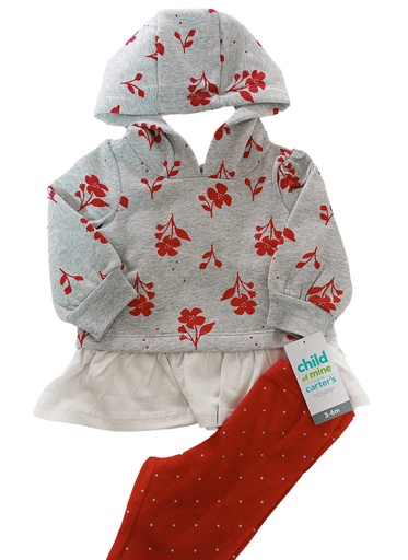 [BB010] Conjunto Carters Rojo