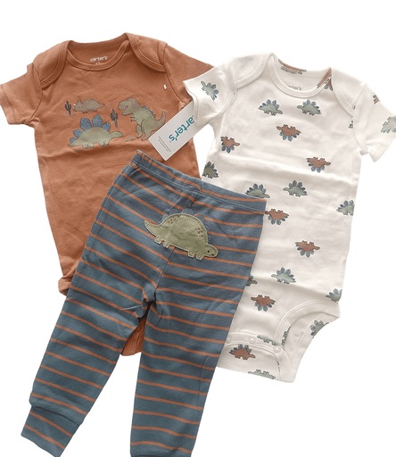 [BB060] Conjunto Carters Café Dinosaurio 