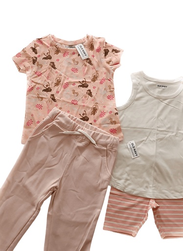 [NA017] Conjunto Rosa Old Navy 4 Piezas