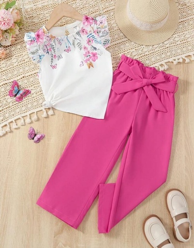 Conjunto Bluza Pantalon rosa