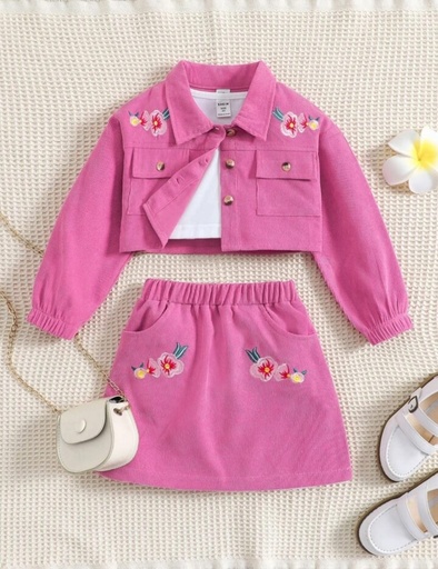 Conjunto Chaqueta Rosa